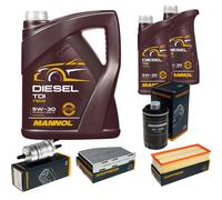 DENCKERMANN Controllo Set MANNOL Diesel TDI 5W-30 7L Per VW Golf VI 2.0 GTI