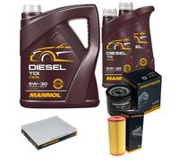 DENCKERMANN Controllo Set MANNOL Diesel TDI 5W-30 7L Per VW Lupo 1.4 FSI