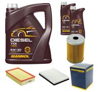 DENCKERMANN Controllo Set MANNOL Diesel TDI 5W-30 7L Per VW Passat Variant