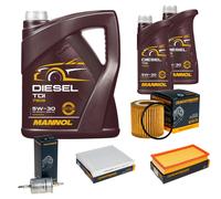 DENCKERMANN Controllo Set MANNOL Diesel TDI 5W-30 7L Per VW Polo 1.2 12V