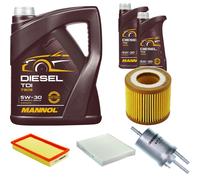 DENCKERMANN Controllo Set MANNOL Diesel TDI 5W-30 7L Per VW Polo 1.2 12V