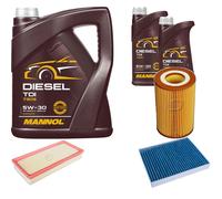 DENCKERMANN Controllo Set MANNOL Diesel TDI 5W-30 7L Per VW Touareg 3.0 V6