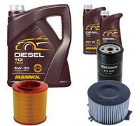 DENCKERMANN Controllo Set MANNOL Diesel TDI 5W-30 7L Per VW Transporter IV