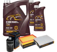 DENCKERMANN Controllo Set MANNOL Diesel TDI 5W-30 7L Per VW Transporter V