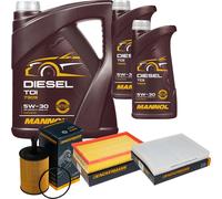 DENCKERMANN Controllo Set MANNOL Diesel TDI 5W-30 7L Per VW Transporter V