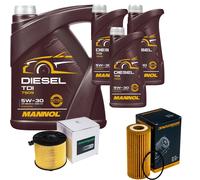 DENCKERMANN Controllo Set MANNOL Diesel TDI 5W-30 8L Per Audi A4 Avant 2.0