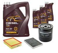 DENCKERMANN Controllo Set MANNOL Diesel TDI 5W-30 8L Per Audi A6 2.4 2.8