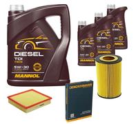 DENCKERMANN Controllo Set MANNOL Diesel TDI 5W-30 8L Per Audi A8 2.5
