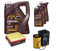 DENCKERMANN Controllo Set MANNOL Diesel TDI 5W-30 8L Per Audi A8 3.3