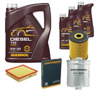 DENCKERMANN Controllo Set MANNOL Diesel TDI 5W-30 8L Per Audi A8 4.2 Quattro