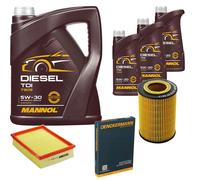 DENCKERMANN Controllo Set MANNOL Diesel TDI 5W-30 8L Per BMW 3er Cabriolet