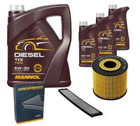 DENCKERMANN Controllo Set MANNOL Diesel TDI 5W-30 8L Per BMW 3er Touring