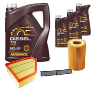 DENCKERMANN Controllo Set MANNOL Diesel TDI 5W-30 8L Per BMW 3er Touring