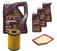 DENCKERMANN Controllo Set MANNOL Diesel TDI 5W-30 8L Per BMW 5 Serie 520I 525I
