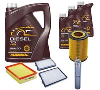DENCKERMANN Controllo Set MANNOL Diesel TDI 5W-30 8L Per BMW 5 Serie 520I 525I