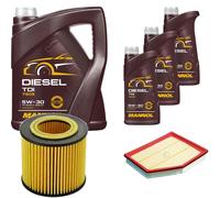 DENCKERMANN Controllo Set MANNOL Diesel TDI 5W-30 8L Per BMW 5 Serie 523i 525i