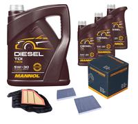 DENCKERMANN Controllo Set MANNOL Diesel TDI 5W-30 8L Per BMW 6 Gran Coupe