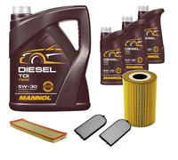 DENCKERMANN Controllo Set MANNOL Diesel TDI 5W-30 8L Per BMW 7 Serie 725tds