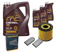 DENCKERMANN Controllo Set MANNOL Diesel TDI 5W-30 8L Per BMW 7 Serie 730d