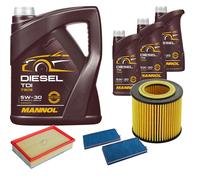 DENCKERMANN Controllo Set MANNOL Diesel TDI 5W-30 8L Per BMW 7 Serie 730i Li