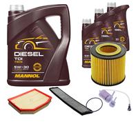 DENCKERMANN Controllo Set MANNOL Diesel TDI 5W-30 8L Per BMW X3 2.5 Si 3.0