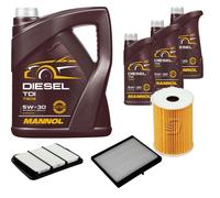 DENCKERMANN Controllo Set MANNOL Diesel TDI 5W-30 8L Per Chevrolet Nubira