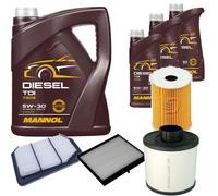 DENCKERMANN Controllo Set MANNOL Diesel TDI 5W-30 8L Per Chevrolet Nubira