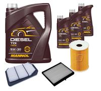 DENCKERMANN Controllo Set MANNOL Diesel TDI 5W-30 8L Per Chevrolet Nubira
