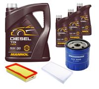 DENCKERMANN Controllo Set MANNOL Diesel TDI 5W-30 8L Per Citroën C5 II Break