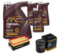 DENCKERMANN Controllo Set MANNOL Diesel TDI 5W-30 8L Per Citroën C5 II Break