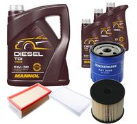 DENCKERMANN Controllo Set MANNOL Diesel TDI 5W-30 8L Per Citroën C5 II Break