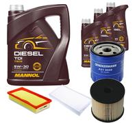 DENCKERMANN Controllo Set MANNOL Diesel TDI 5W-30 8L Per Citroën C5 II Break