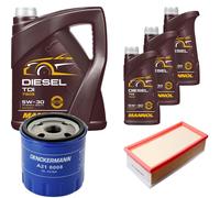 DENCKERMANN Controllo Set MANNOL Diesel TDI 5W-30 8L Per Citroën C5 II Break