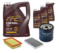 DENCKERMANN Controllo Set MANNOL Diesel TDI 5W-30 8L Per Fiat Marea Weekend