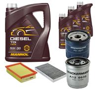 DENCKERMANN Controllo Set MANNOL Diesel TDI 5W-30 8L Per Fiat Marea Weekend