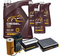DENCKERMANN Controllo Set MANNOL Diesel TDI 5W-30 8L Per Hyundai Santa Fé IV