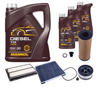 DENCKERMANN Controllo Set MANNOL Diesel TDI 5W-30 8L Per Hyundai Santa Fé IV
