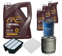 DENCKERMANN Controllo Set MANNOL Diesel TDI 5W-30 8L Per KIA Magentis 2.0