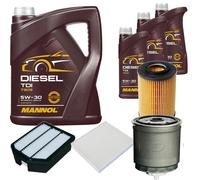 DENCKERMANN Controllo Set MANNOL Diesel TDI 5W-30 8L Per KIA Magentis 2.0