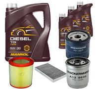 DENCKERMANN Controllo Set MANNOL Diesel TDI 5W-30 8L Per Lancia Lybra SW 2.4