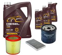 DENCKERMANN Controllo Set MANNOL Diesel TDI 5W-30 8L Per Lancia Lybra SW 2.4