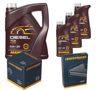DENCKERMANN Controllo Set MANNOL Diesel TDI 5W-30 8L Per Mercedes C-Klasse