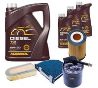 DENCKERMANN Controllo Set MANNOL Diesel TDI 5W-30 8L Per Mercedes C-Klasse