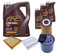 DENCKERMANN Controllo Set MANNOL Diesel TDI 5W-30 8L Per Mercedes Sprinter
