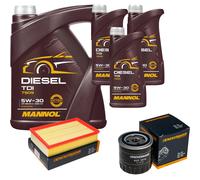 DENCKERMANN Controllo Set MANNOL Diesel TDI 5W-30 8L Per Nissan NP300 Navara