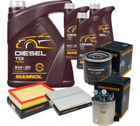 DENCKERMANN Controllo Set MANNOL Diesel TDI 5W-30 8L Per Nissan NP300 Navara
