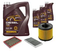 DENCKERMANN Controllo Set MANNOL Diesel TDI 5W-30 8L Per Opel Vectra C CC