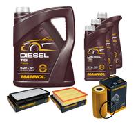 DENCKERMANN Controllo Set MANNOL Diesel TDI 5W-30 8L Per Opel Vivaro Kasten