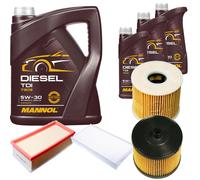 DENCKERMANN Controllo Set MANNOL Diesel TDI 5W-30 8L Per Peugeot 407 SW 2.0