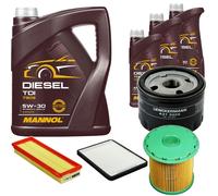DENCKERMANN Controllo Set MANNOL Diesel TDI 5W-30 8L Per Renault Megane I
